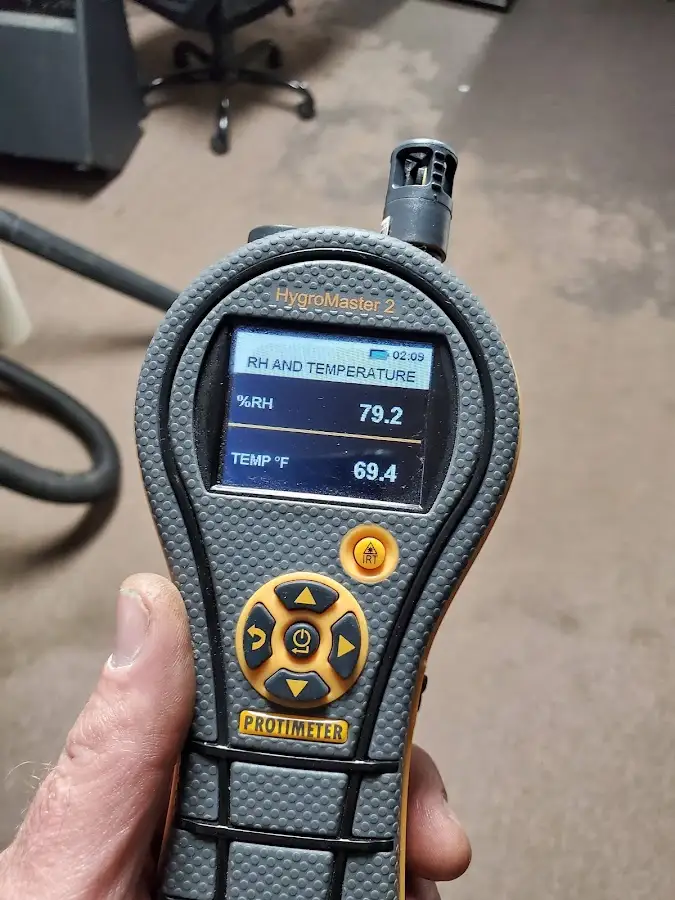 Moisture meter humidity assessment for Fire & Smoke Damage Restoration in Cockeysville